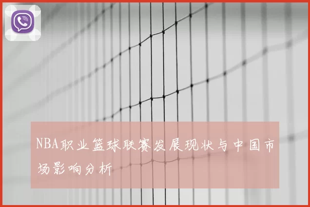 NBA职业篮球联赛发展现状与中国市场影响分析